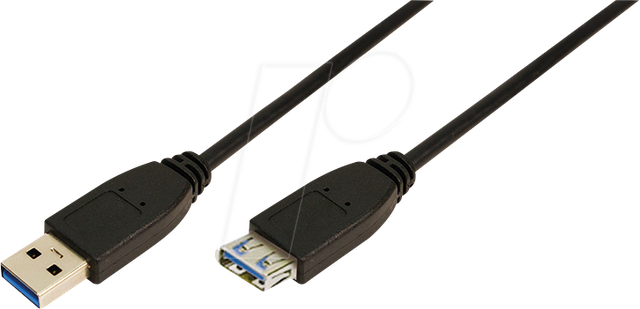 LOGILINK USB3.0-Verlängerungskabel, 3 m, schwarz, CU0043