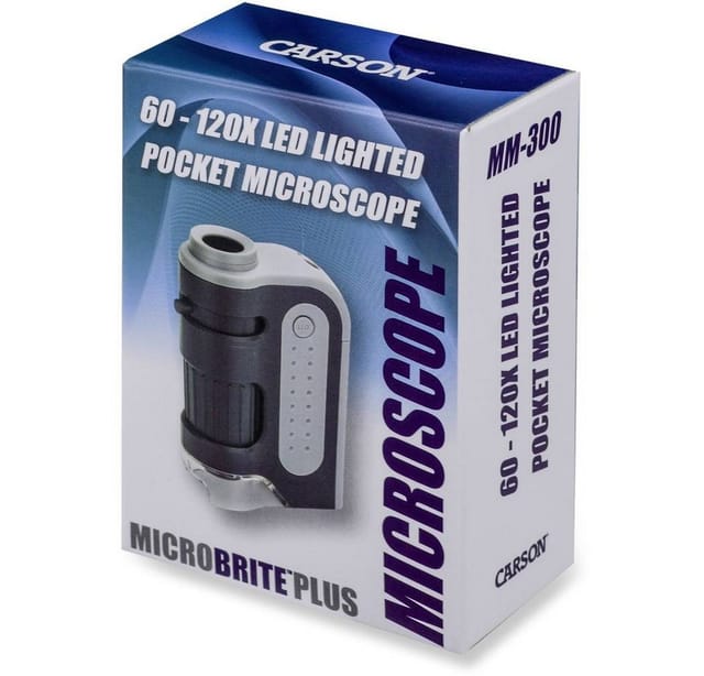 SINTRON Mikroskop MicroBrite Plus 120x, Schwarz/Grau, LED-Beleuchtung