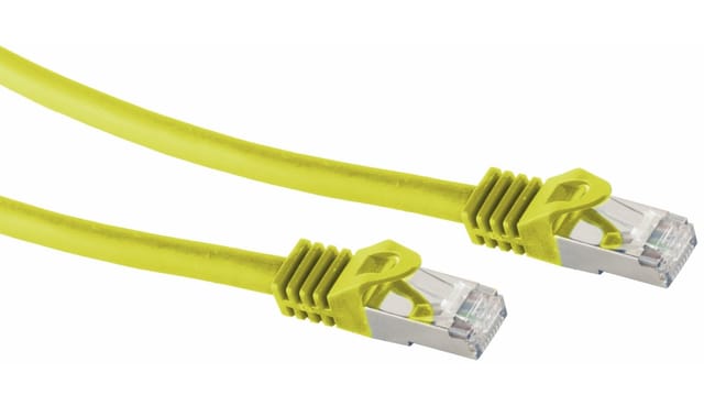S-IMPULS RJ45 Patchkabel S/FTP (PIMF), m. CAT.7 Rohkabel, 30 m, gelb