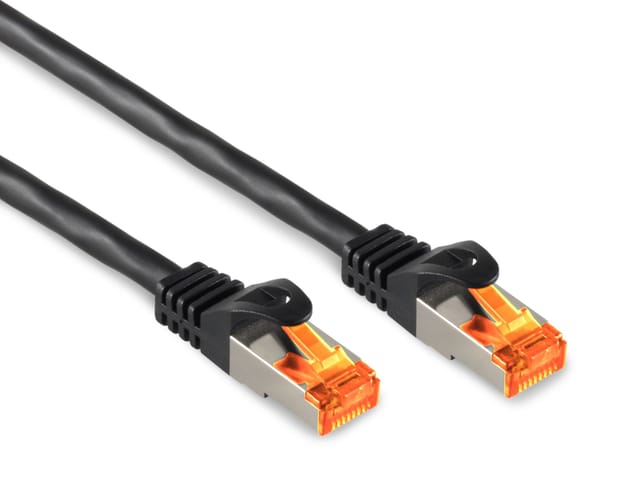 S-IMPULS CAT.6a Netzwerkkabel, S/FTP, Outdoor, IP66, schwarz, 15 m