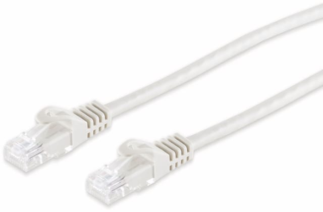S-IMPULS RJ45 Patchkabel CAT 7 Rohkabel U/UTP, weiß, 7,5 m