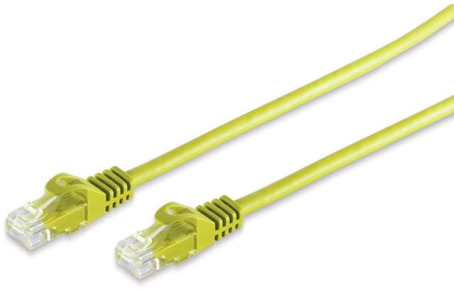 S-IMPULS Keystone RJ45 Patchkabel CAT 7 Rohkabel U/UTP, gelb, 20 m