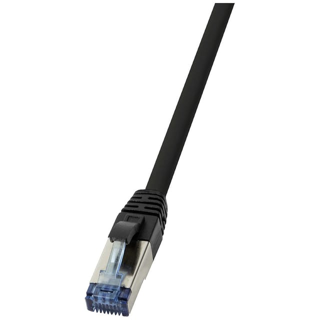 LOGILINK Patchkabel, PUR, Cat.6A, S/FTP, schwarz, 2 m