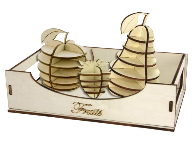 SOL-EXPERT 3D Holz Puzzle Obstkorb mit Früchten