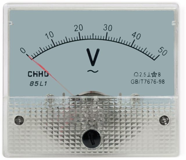 Einbau-Messinstrument, 0...50 V-