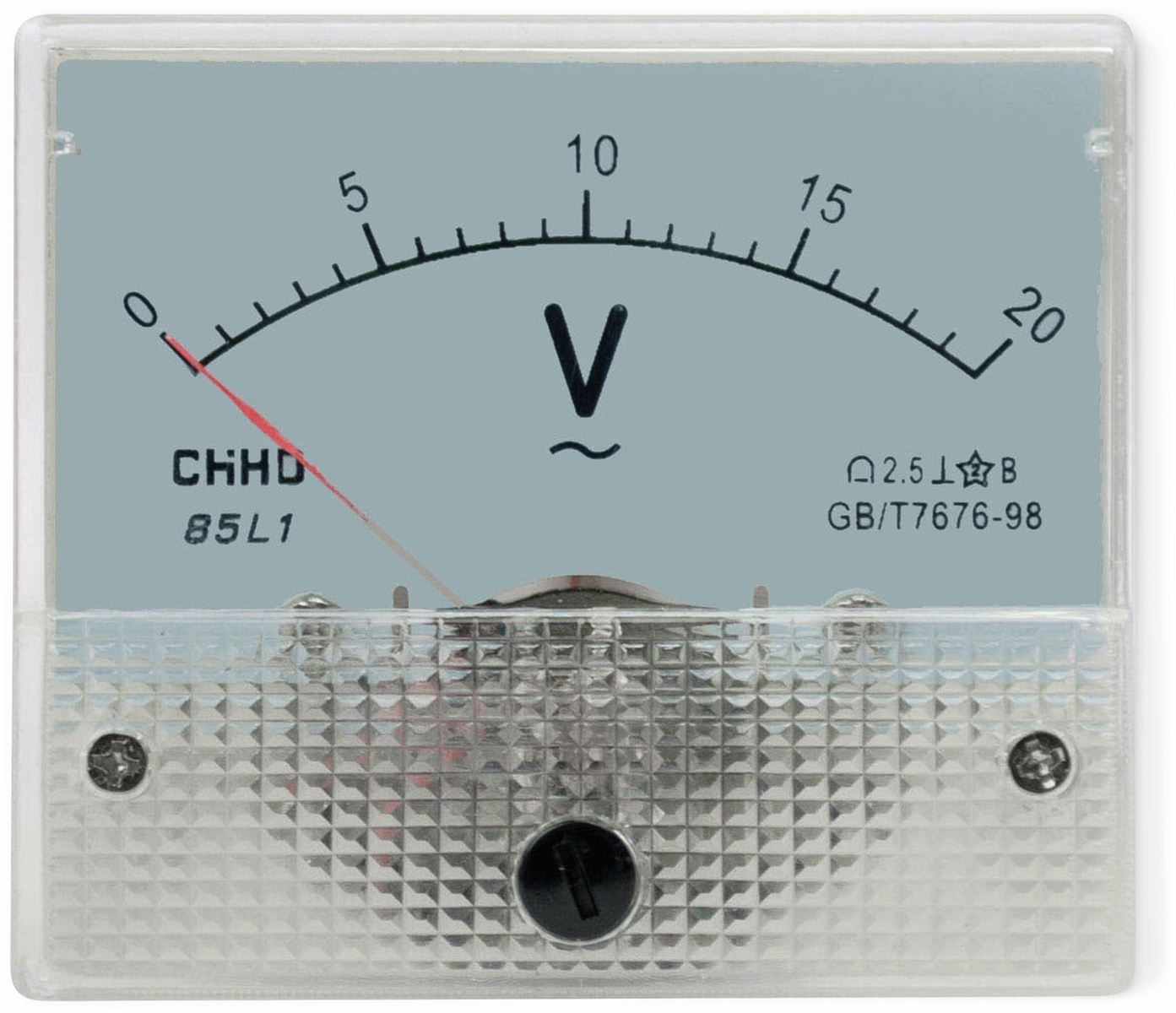 Einbau-Messinstrument, 0...20 V-