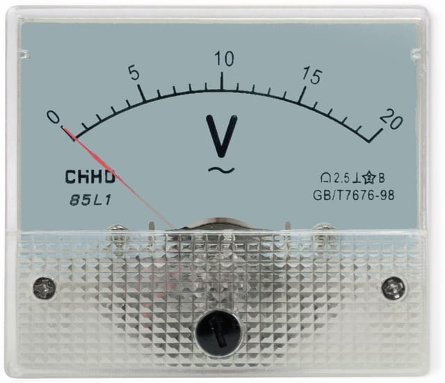 Einbau-Messinstrument, 0...20 V-