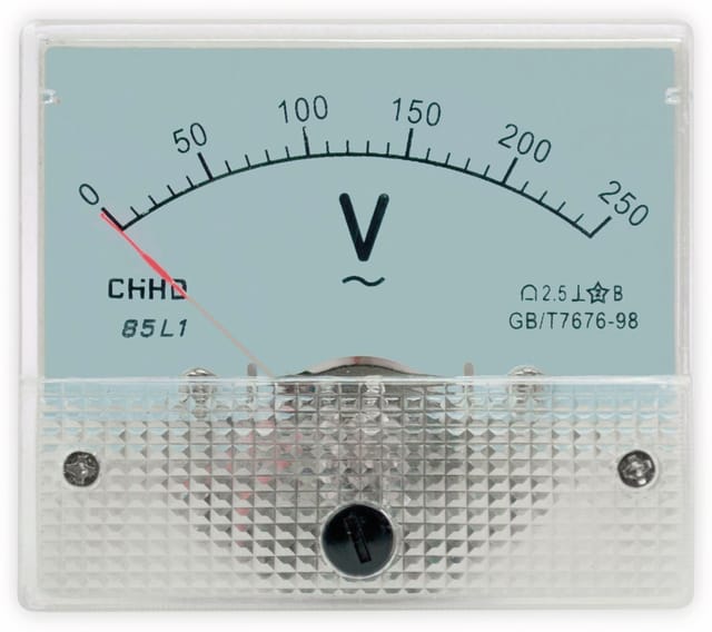 Einbau-Messinstrument, 0...250 V-