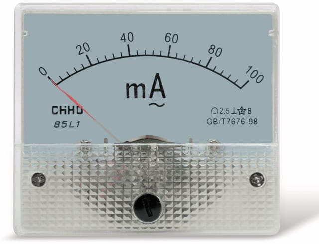Einbau-Messinstrument, 0...100 mA-