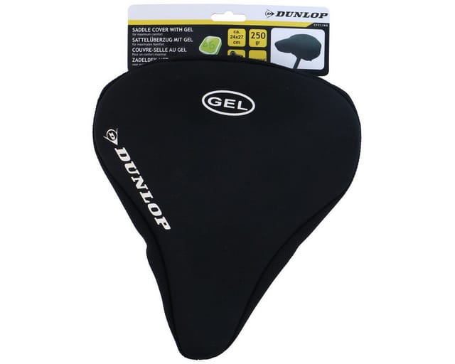 DUNLOP Gel-Fahrradsattelüberzug 05311, 270x240 mm