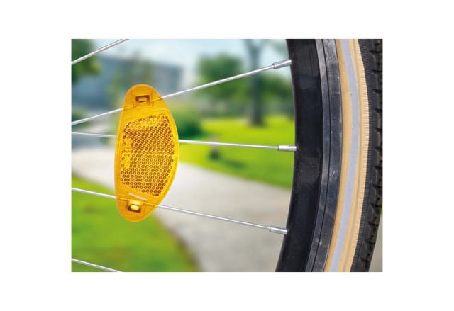 DUNLOP Fahrrad-Speichenreflektor, 4 Stück, 80x36x8 mm