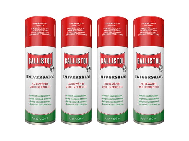 BALLISTOL Universalöl Spray, 200 ml, 4 Stück