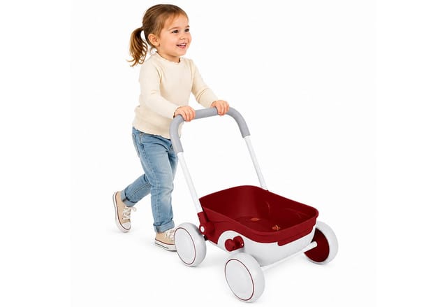 Rutaqian Lauflernwagen Baby Lauflernwagen faltbar mit EVA Rädern und Lernspielzeug, Lauflernhilfe mit leisen Rädern rutschfest für Babys ab 12 Monaten