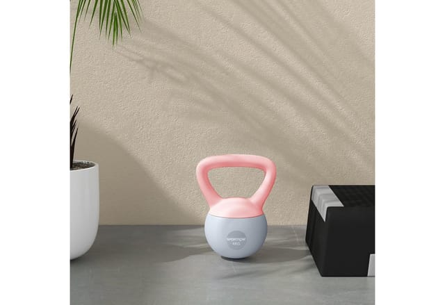 ibettertec Kettlebell Kettlebell 4-12kg with Non-Slip Handle for Home Gym Training, (Set, Soft Kettlebell, 4/6/8/10/12kg), Soft Kettlebell 4-12kg for Strength Training