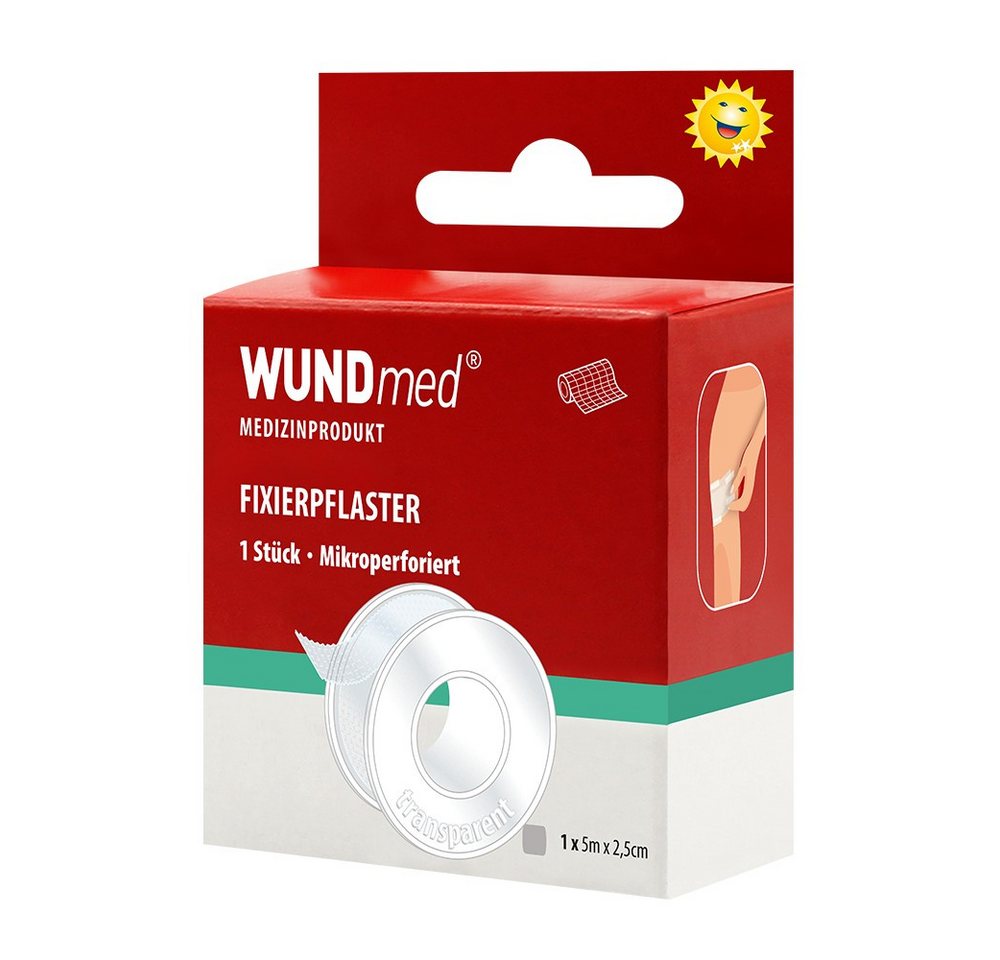 WUNDMED Heftpflaster, 25 mm, 5 m, transparent