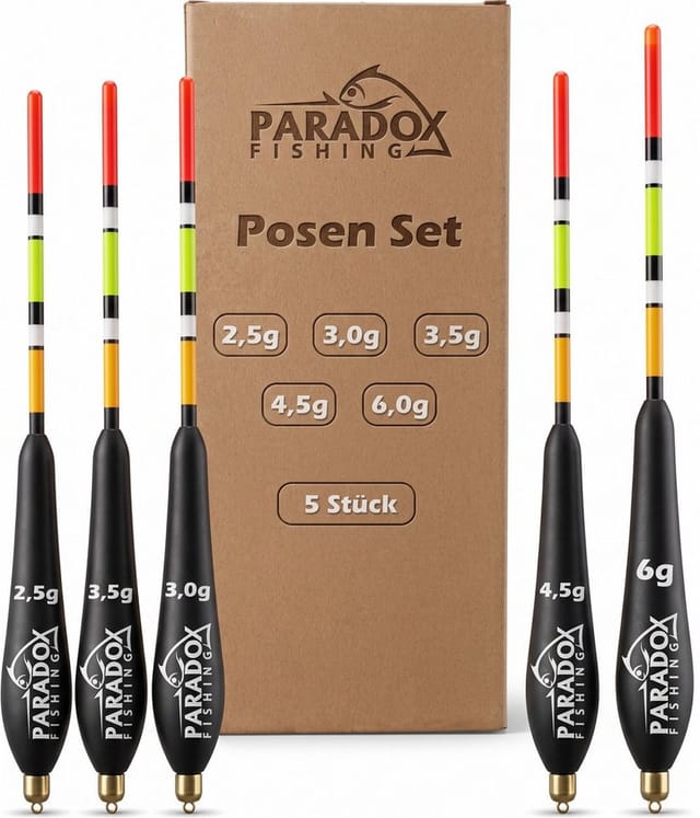 Paradox Fishing Friedfischpose 5 Stück, 2,5 - 6g, mit 2g vorgebleit, (5-St), sensible Spitze