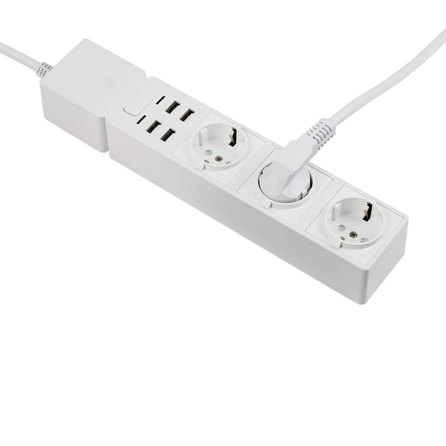 EDIMAX SMART WLAN-Steckdosenleiste SP-1123WT, 3-fach, 4x USB