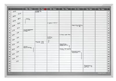 magnetoplan Wochenplaner, Typ CC