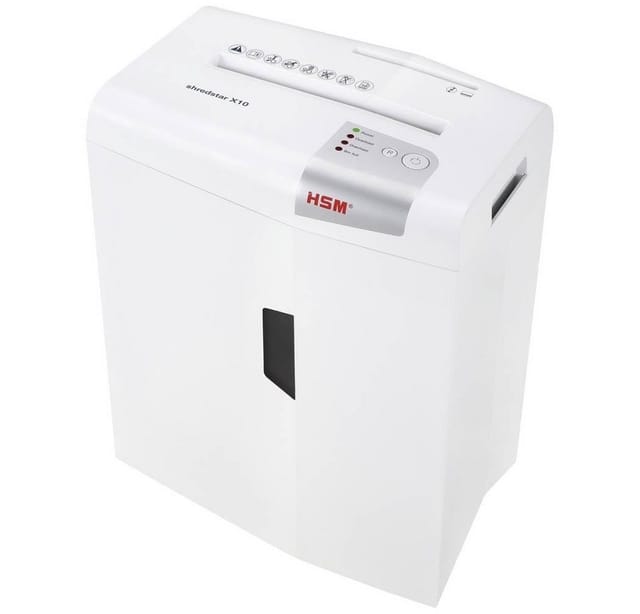 HSM shredstar X10 Aktenvernichter - weiß