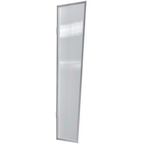 Gutta Typ B1/PC Vordach-Seitenteil klar, 200 x 60 cm, weiß