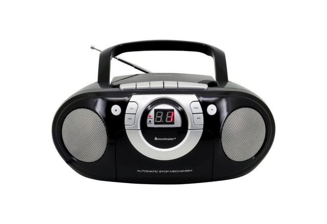 Soundmaster SCD5100SW Radio-Kassettenspieler mit CD-Spieler - schwarz