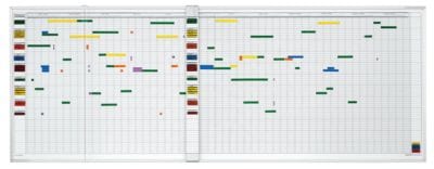 magnetoplan Aktivitäten- und Urlaubsplaner, 7-Tage-Woche - 45 Mitarbeiter