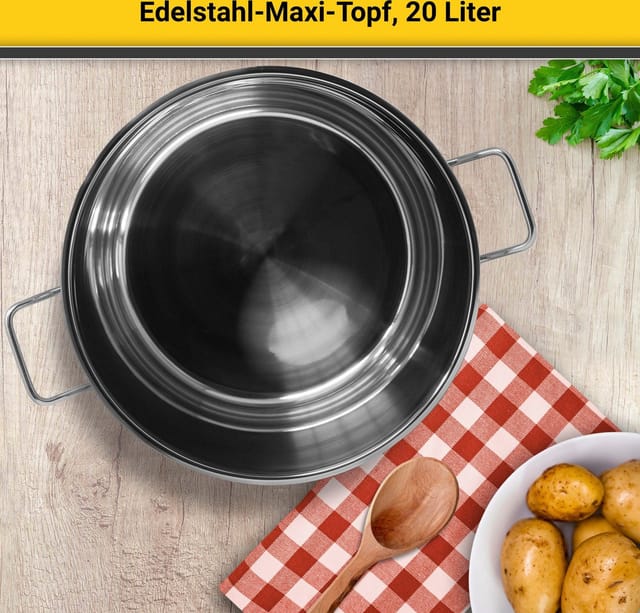Maxitopf mit Glasdeckel 20 l