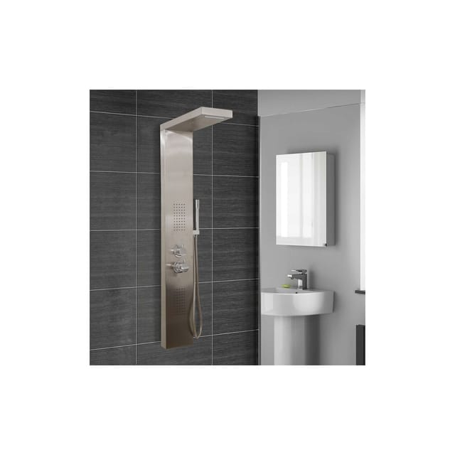 Home Deluxe Duschpaneel Cascata, Edelstahl