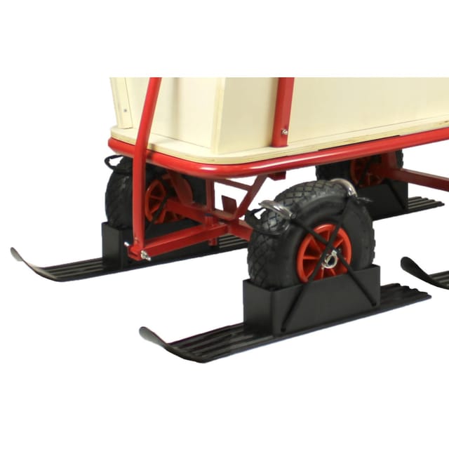 Schneekufen für den Holzbollerwagen "Beachtrekker Style