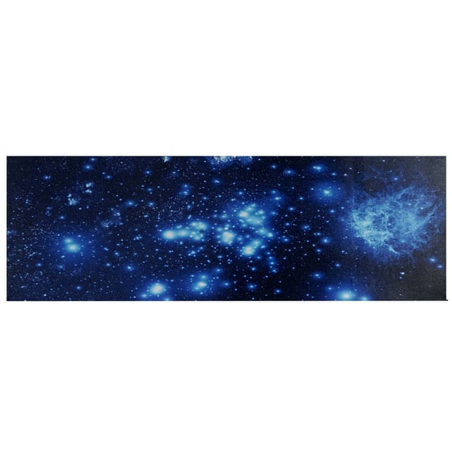 Led-bild, Leinwandbild Wandbild Leuchtbild, Timer Mvg-zertifiziert 120x40cm Sternenhimmel