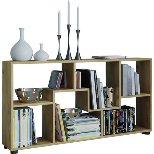VCM Holz Kommode Sideboard mit praktischen Fachbodeneinteilung Raumteiler Maße ca. H. 62 x B. 117 x T. 20 cm - Pintal