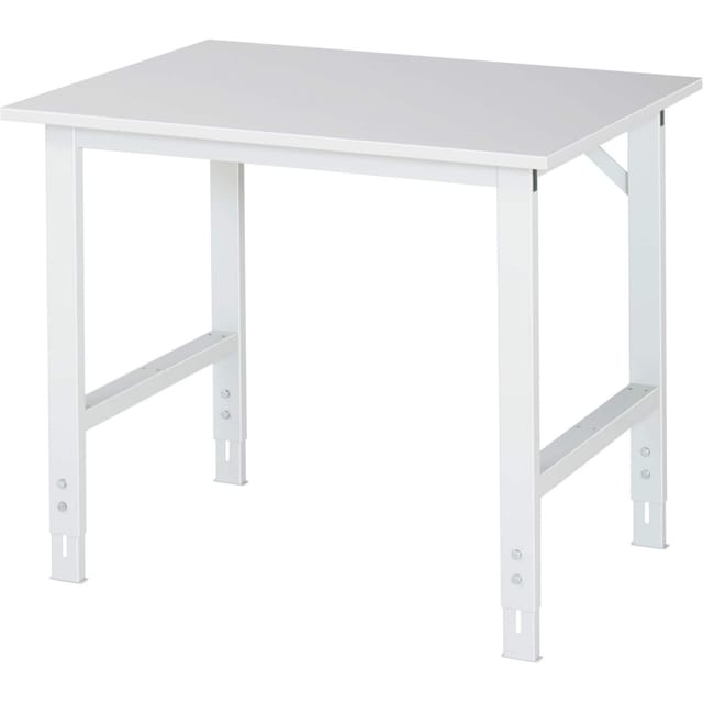 Rau Arbeitstisch Serie Tom 100 x 76-108 x 80 cm, Melamin-Platte