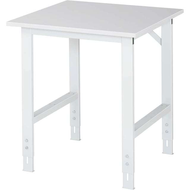Rau Arbeitstisch Serie Tom 75 x 76-108 x 80 cm, Melamin-Platte