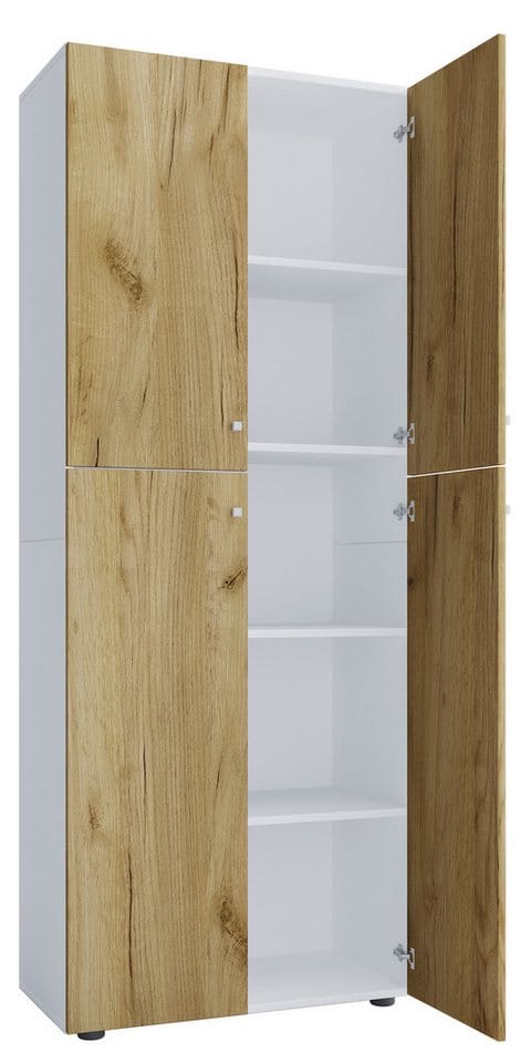 VCM Aktenschrank mit Drehtüren Lona 5 Fächer