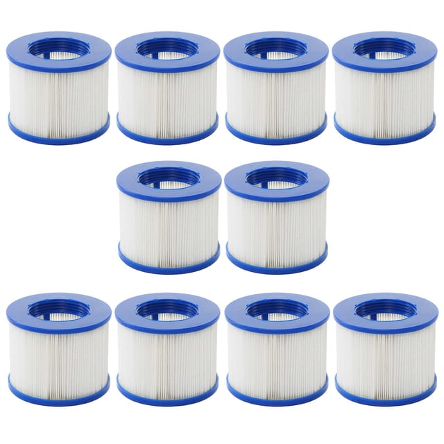 Wasserfilter für Whirlpool MCW-E32, Ersatzfilter Filterkartusche Filterpatrone Lamellenfilter, Zubehör ~ 10 Stück