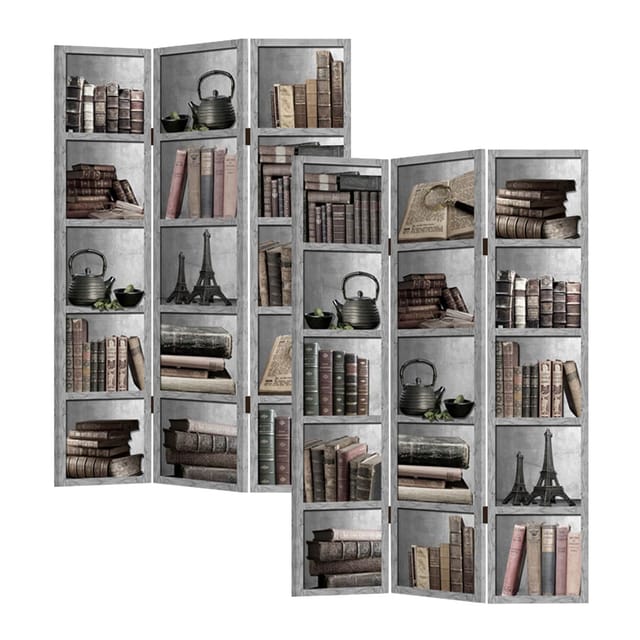 HTI-Line Paravent Bücherregal