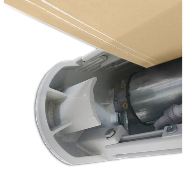 Home Deluxe LED-Vollkassettenmarkise Elos V2 inkl. Sensor, sandfarben - 395 x 300 cm