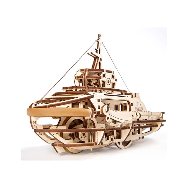 UGEARS Schleppschiff Schlepper Mechanischer Modellbausatz