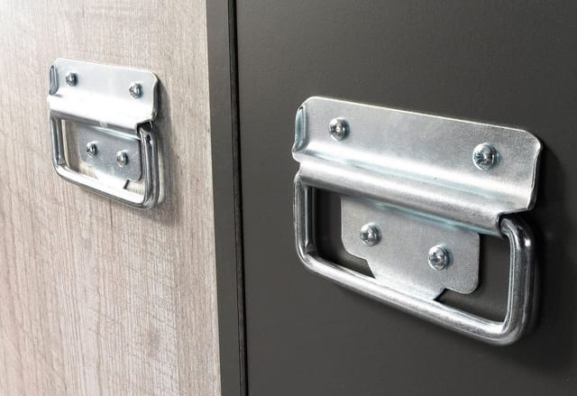 Parisot Kleiderschrank 2-türig "Fabric" Esche-grau