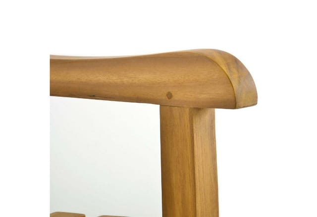 VCM Gartenstuhl Gartensessel Landhaus Style Teak Holz behandelt stilvoll braun Maße H 91 cm x B 60 cm x T 62 cm