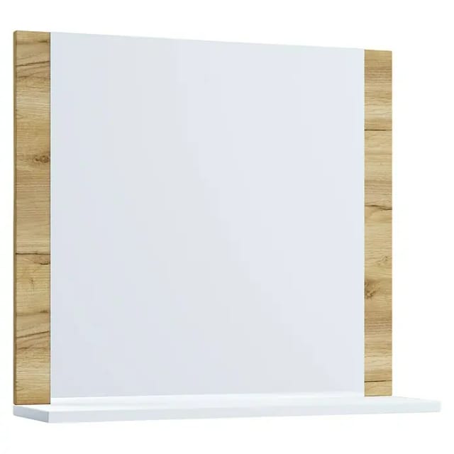 VCM Badspiegel rahmenlos Wandspiegel schlankes Design Maße ca. H. 55 x B. 60 x T. 17 cm Wandspiegel – Lendas
