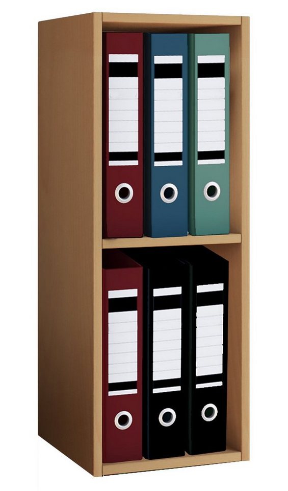 VCM Holzregal stehend platzsparender Aktenschrank Maße ca. H. 72 x B. 34 x T. 30 cm Elegantes Regal stehend Büroregal – Offas 2f Bild 2