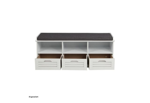 HTI-Line Schuhbank mit 3 Schubladen Kara
