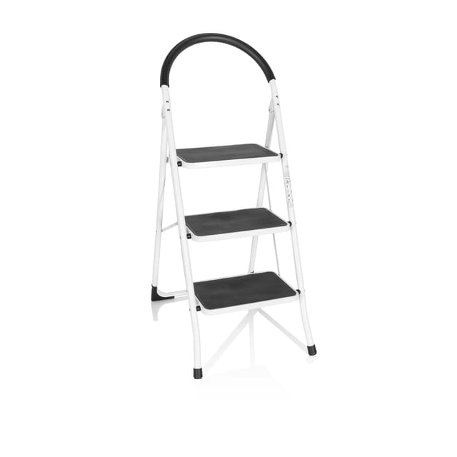 hjh OFFICE Klappleiter SOLID W2 Stahl