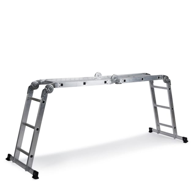 hjh OFFICE Klappleiter SOLID W3 Aluminium