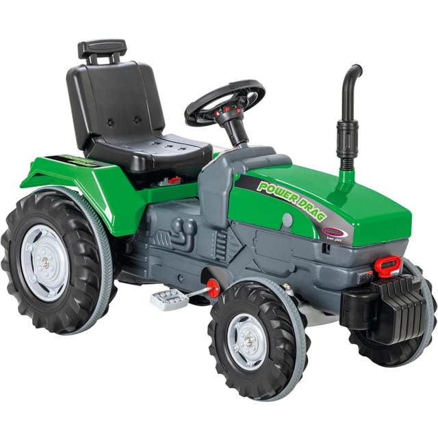 Trettraktor Power Drag grün