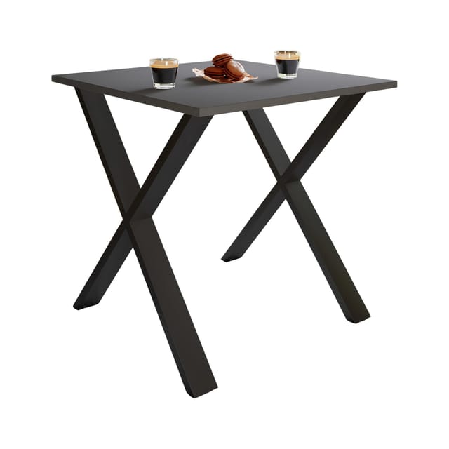 VCM Premium Holz Esstisch H. 76 x B. 80 x T. 50 cm Küchentisch Speisetisch Tisch Xona X