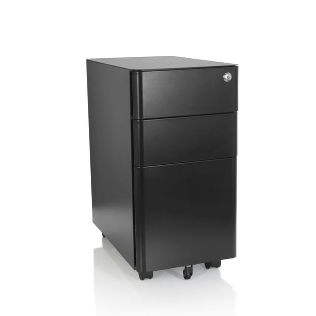 hjh OFFICE Rollcontainer COLOR I Stahl