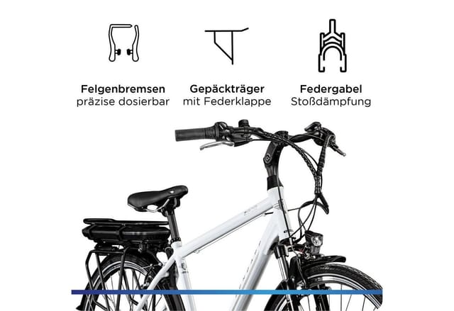 Zündapp Z802 E Bike 28 Zoll Trekkingrad weiß/grau