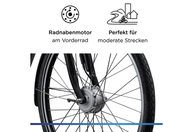 Zündapp Z517 E Bike Damenfahrrad 28 Zoll 155 - 190 cm mit 7 Gang Nabenschaltung und Rücktrittbremse